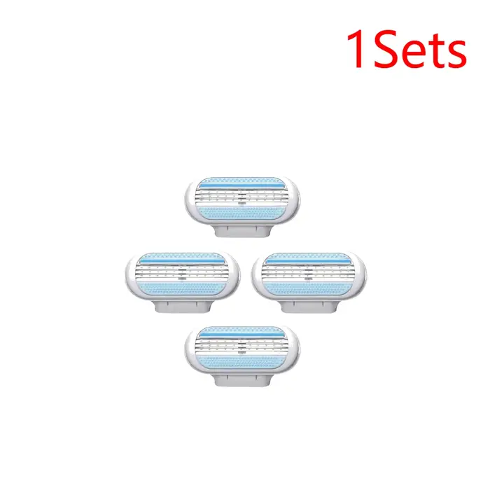Rasoir de Sécurité pour Femme, Épilateur Confortable pour Bikini, Tête de Remplacement à 3 Couches, 