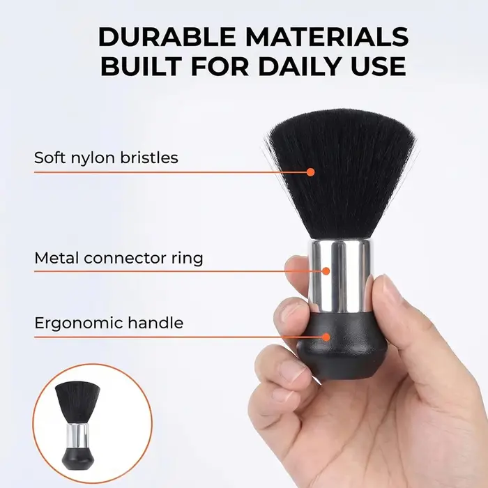 Ensemble de vaporisateur de cou et de brosses pour barbier - Brosse professionnelle à poils doux pour la coupe de
