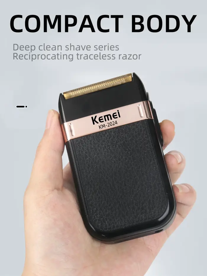 Kemei KM-2024 rasoir électrique pour hommes double lame alternative sans fil