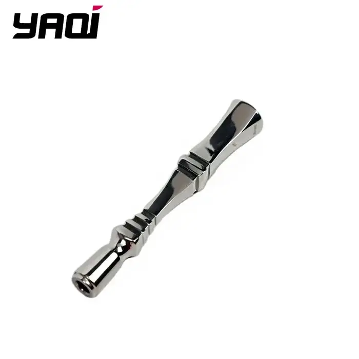 2026YAQI Chippendale Manche de rasoir de sécurité en acier inoxydable poli
