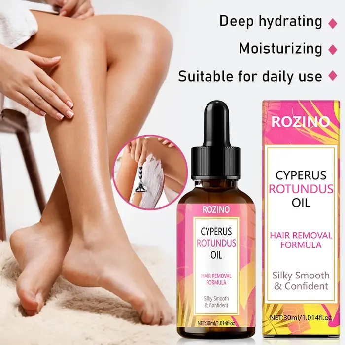 【Apaisement instantané】 Huile de soin post-épilation 30 ml, hydratante, apaisante, relaxante, douce, rafraîchit et apaise la peau après le rasage/épilation, laisse les jambes sensationnelles de fraîch