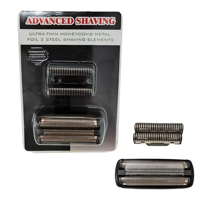 Feuille de rechange et couteaux adaptés au rasoir SURKER 9008, (1 lame + 1 maille)/ensemble