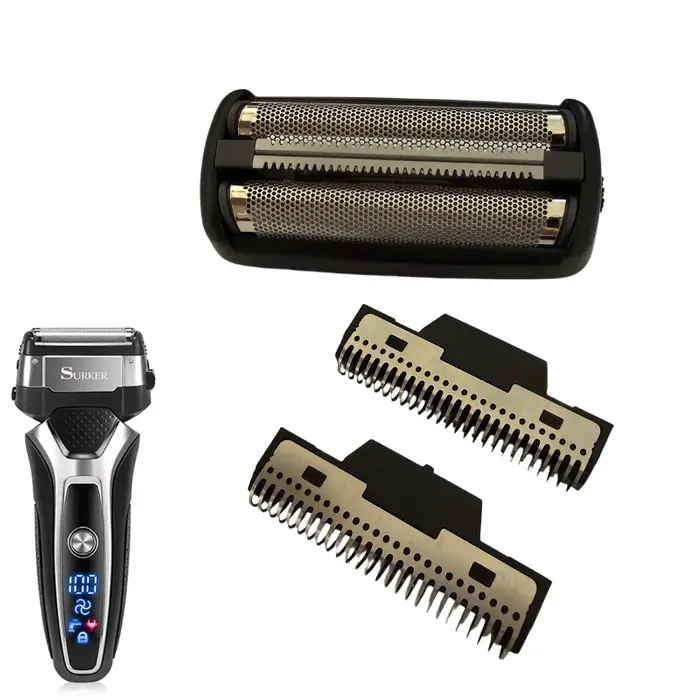 Lames de rechange et grille de rasage pour rasoir électrique à mouvement alternatif SURKER 9008