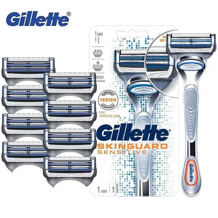 Rasoir Gillette SkinGuard, rasoir pour homme, lames confortables à deux couches, plus adaptées aux p