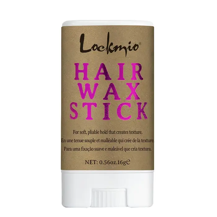 Lockmio bâton de cire à cheveux petite taille de voyage pour contrôle des frisottis et des volets fi