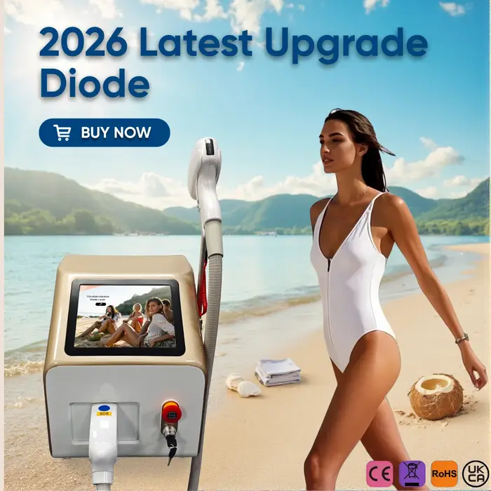 Machine professionnelle d'épilation laser Soprano Ice Titanium 4000W
