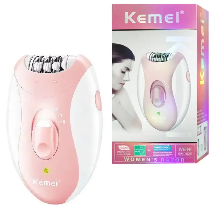 Kemei-Épilateur électrique indolore pour femme