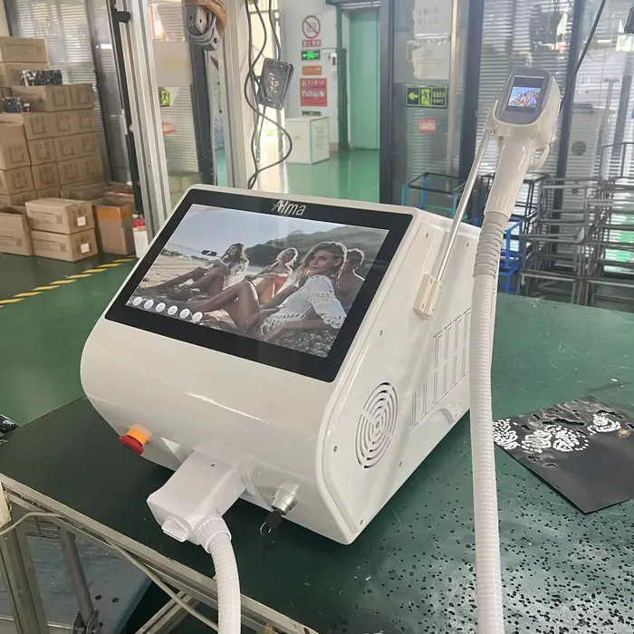 Machine d'épilation au Laser à Diode Soprano titane professionnel 4000w 4 ondes approuvées douleur permanente 2025 épilateur Portable