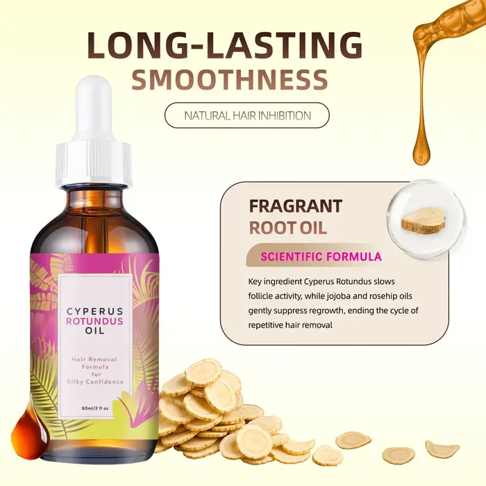 20 pièces d'huile naturelle inhibitrice de la croissance des poils - Réduction longue durée avec de l'huile de jojoba