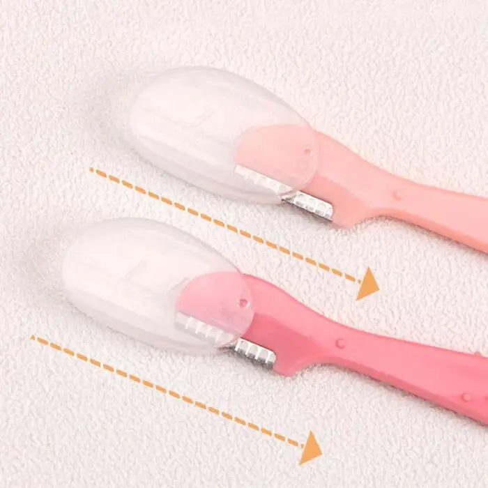 2/35 pièces Lames de rasoir portables pour sourcils et visage