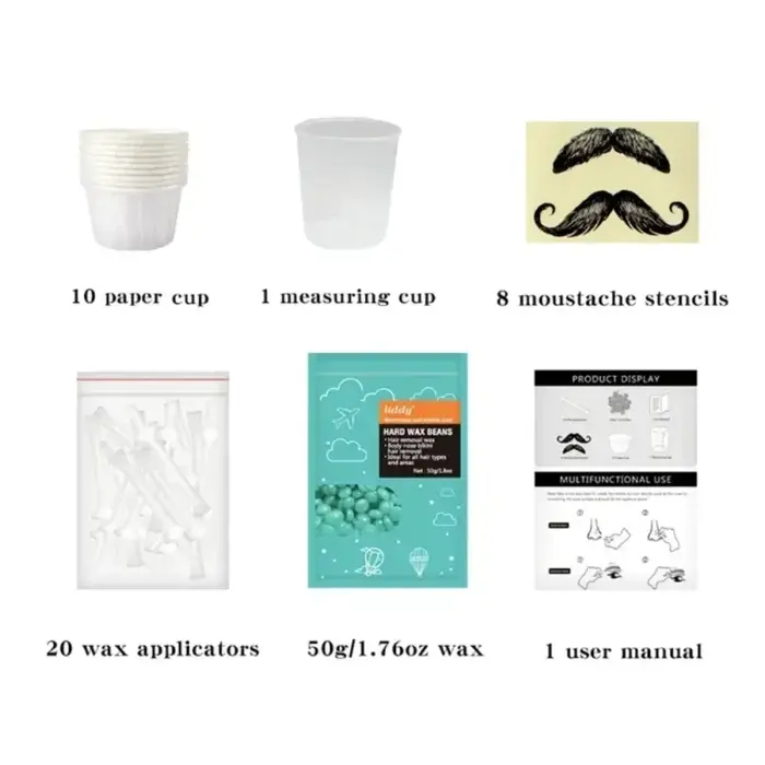 Kit de cire à épiler portable et indolore pour le nez