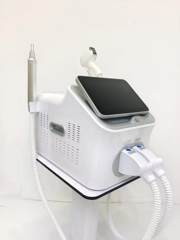 Professionnel 2 en 1 Diode Laser 4000w 4 vagues 808nm Machine d'épilation picoseconde Qswitch ND YAG 1064NM