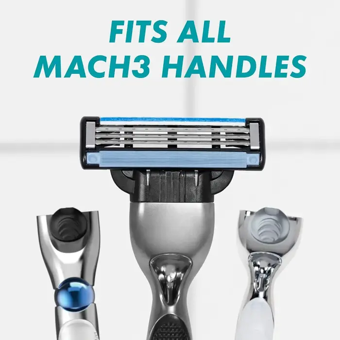 Gillette Mach3 recharges de rasoir pour hommes 4/8