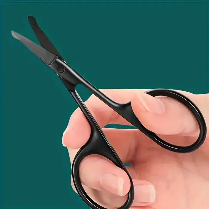 Ciseaux de coupe à tête ronde de précision-coupe de toilettage des poils du nez