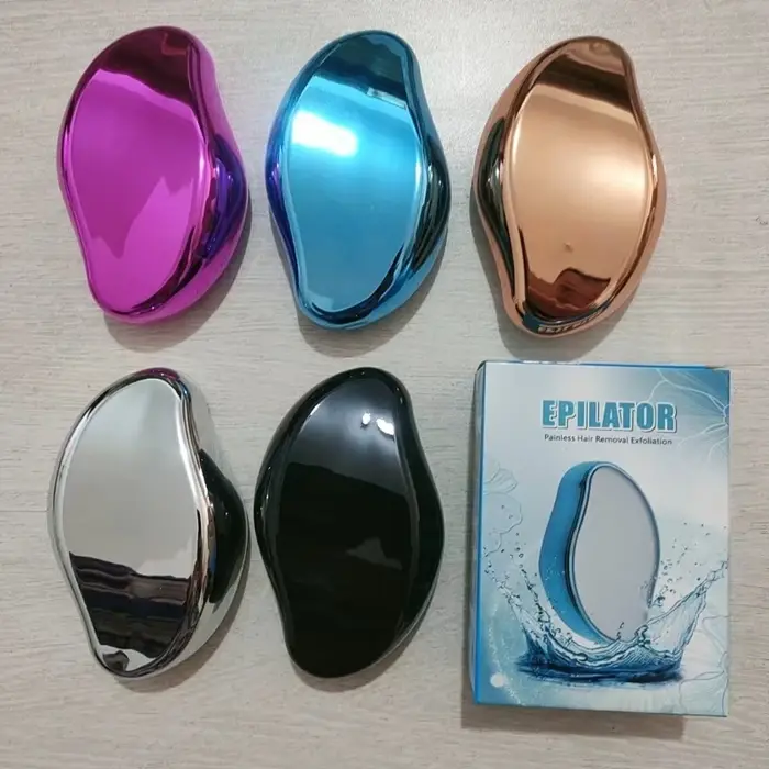 Épilateur en cristal, outil d'épilation manuel indolore