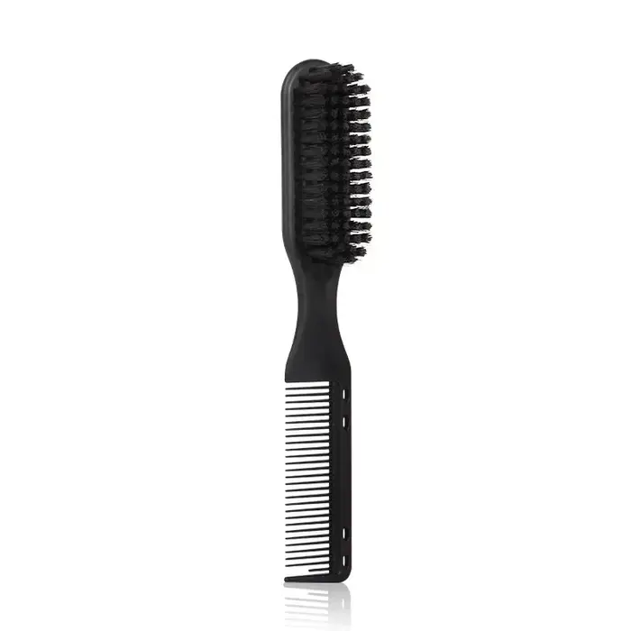 Matériau des poils de sanglier, brosse à barbe à double usage, ensemble de rasage, salon de coiffure