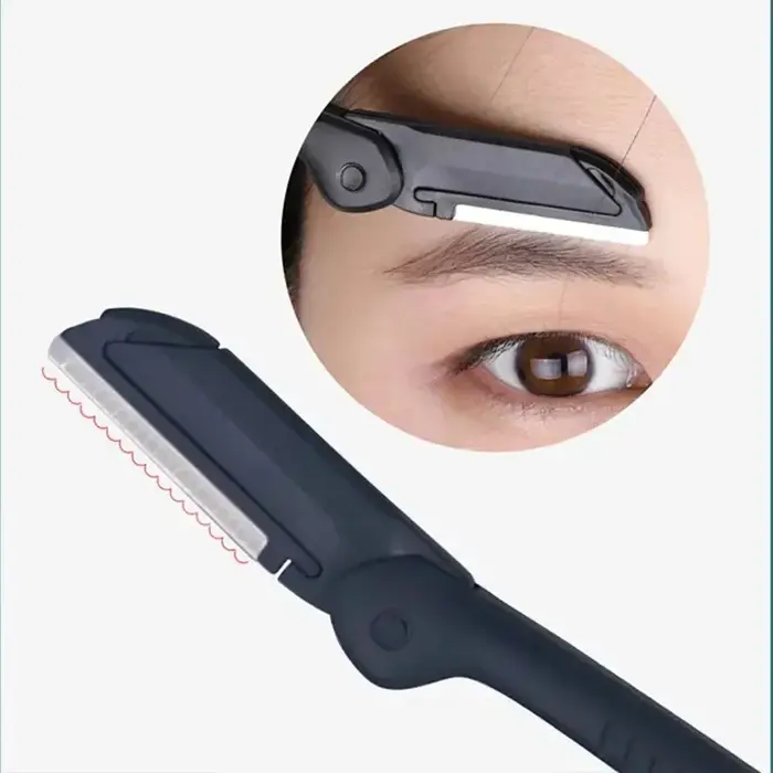 1/3 pièces pince à sourcils en acier inoxydable peigne ciseaux tondeuse