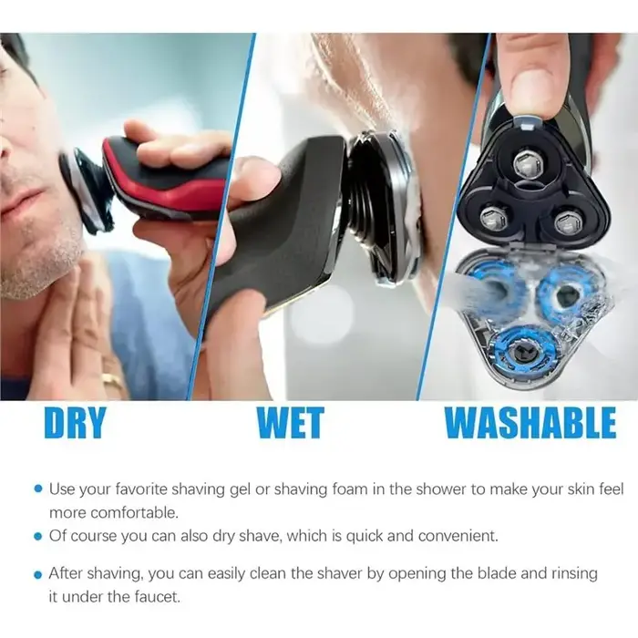Tête de rasoir de rechange lavable