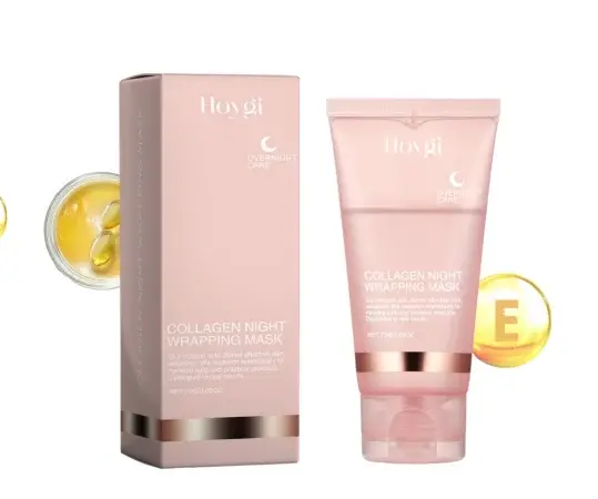 Masque facial décollable au collagène pour la nuit