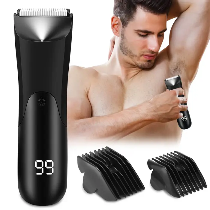 Tondeuse à poils de corps pour hommes tondeuse à boules rasoir à poils pubiens zone intime épilation tondeuse de Bikini femmes tondeuse à l'aine