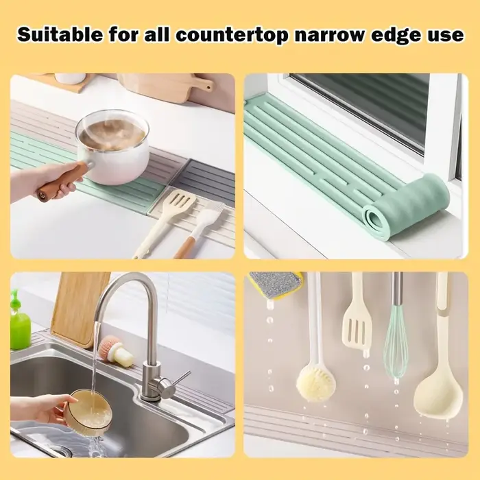 Tapis de séchage en silicone pour comptoir