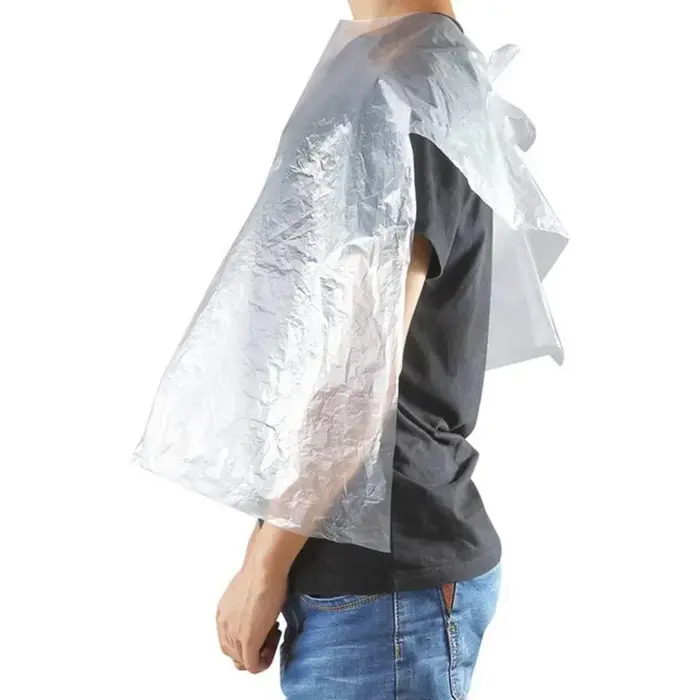Tablier de coupe de cheveux jetable, chiffons de coupe de cheveux jetables, 60x90cm, 100 pièces/sac