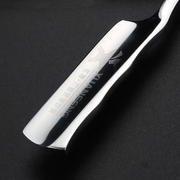 XUANFENG-Rasoir Pliant à Miroir en Acier pour Homme, Haute Dureté, Bord Droit Tranchant, 440C