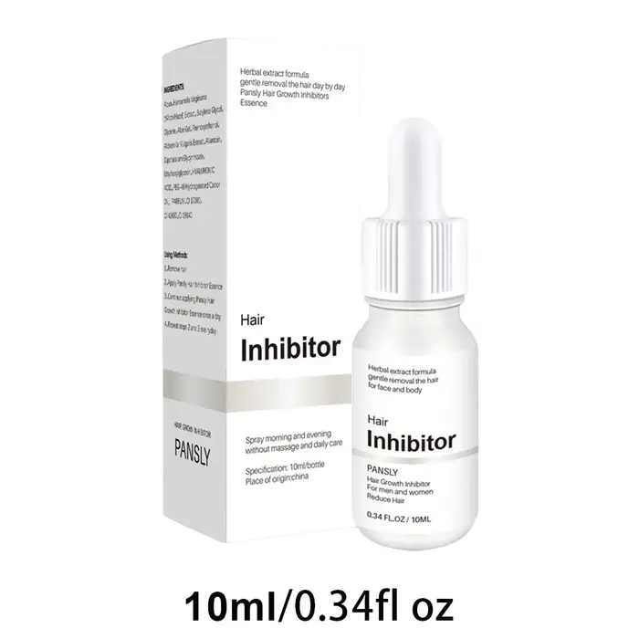 Sérum Huile Inhibiteur de Croissance des Poils Professionnel, Sans Douleur, Hydratant, Blanchissant,