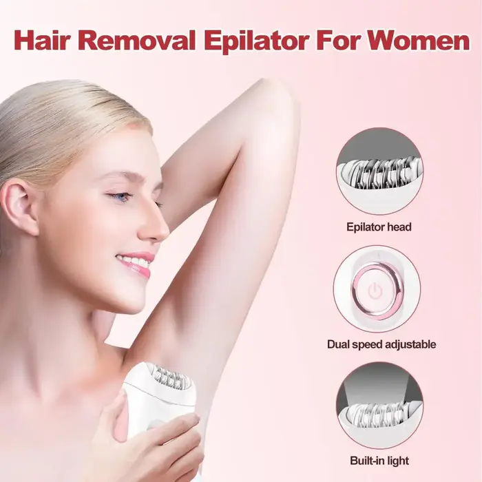 Remover Professionnel Épilateur Électrique Jambe Corps Aisselles Épilation Bikini 2 Vitesse