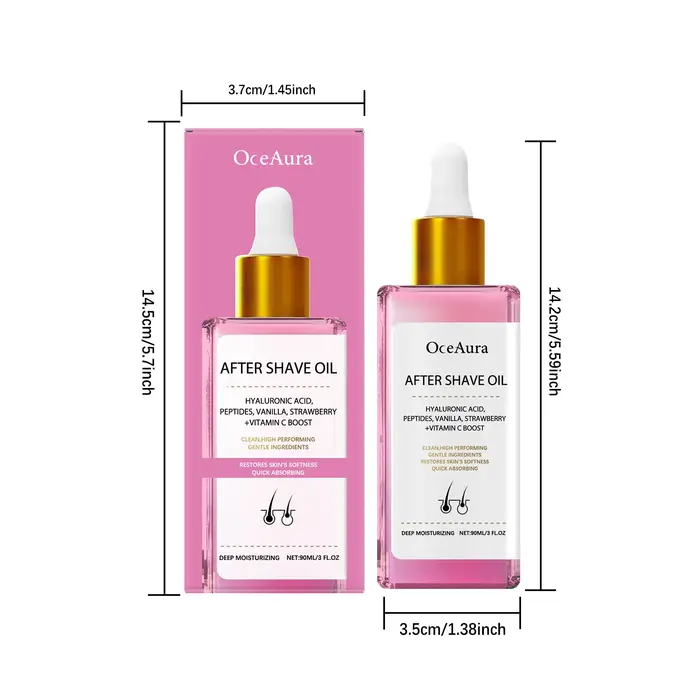 Huile après-rasage à la fraise et à la vanille pour femmes, pour une peau lisse, service doux après-