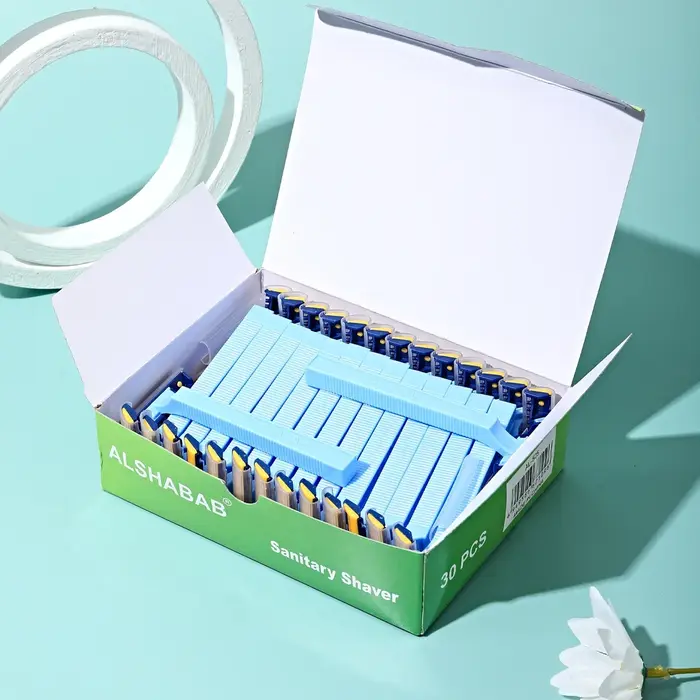 30 pièces/boîte Rasoir jetable pour femmes