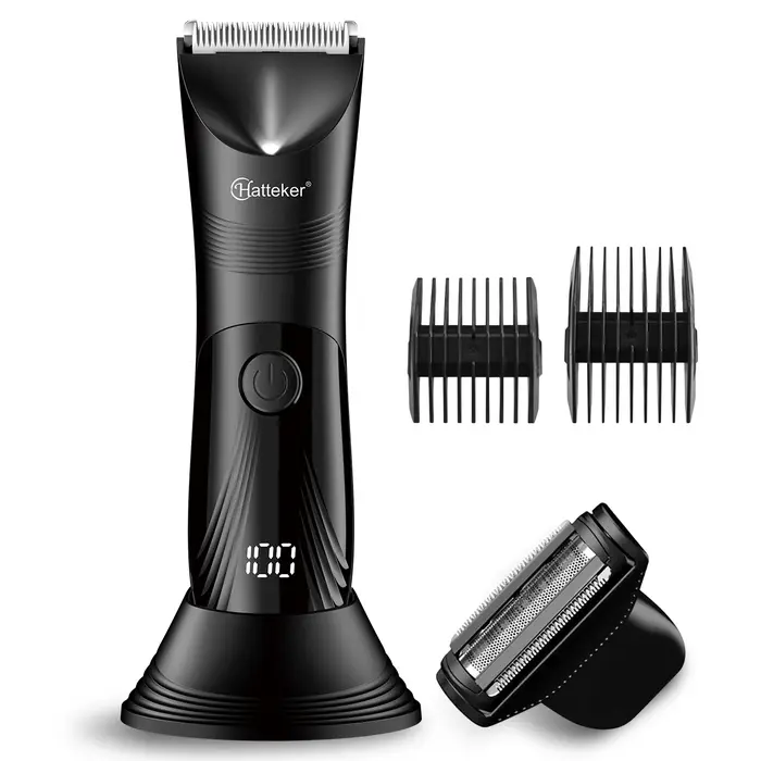 Tondeuse à cheveux multifonctionnelle Hatteker pour homme, rasoir, kit de coupe de poils intimes, no