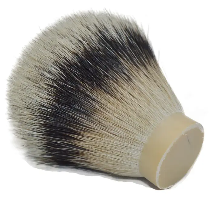 DSCOSMETIC-Tête de brosse de rasage en poils de blaireau de montagne, 26mm, pointe argentée la plus