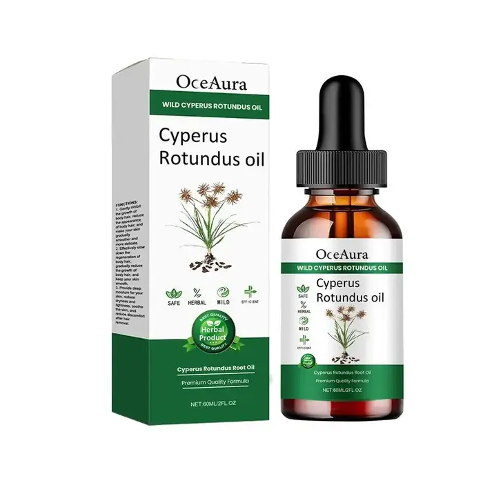 Nouvelle huile de soin pour l'épilation au Cyperus Rotundus, huile corporelle hydratante au Cyperus,