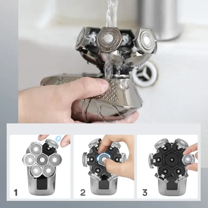 Remplacement des poils de barbe pour rasoir pour homme chauve
