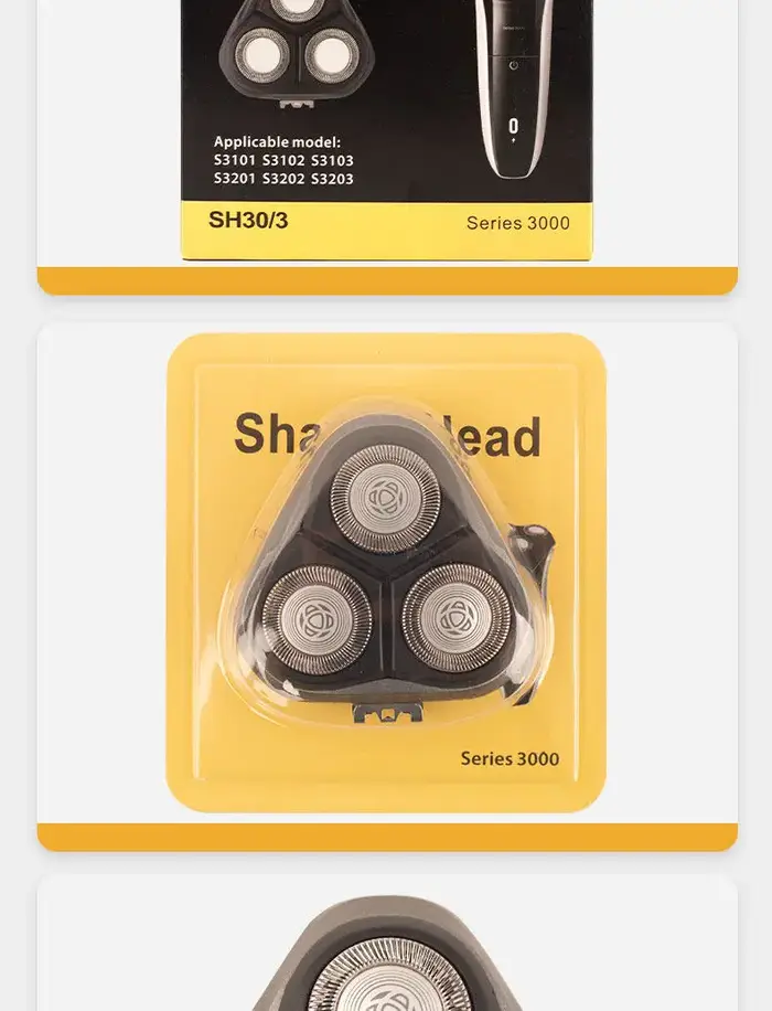 Têtes de rasoir de rechange pour Philips S3000 Series - Compatible avec S3101