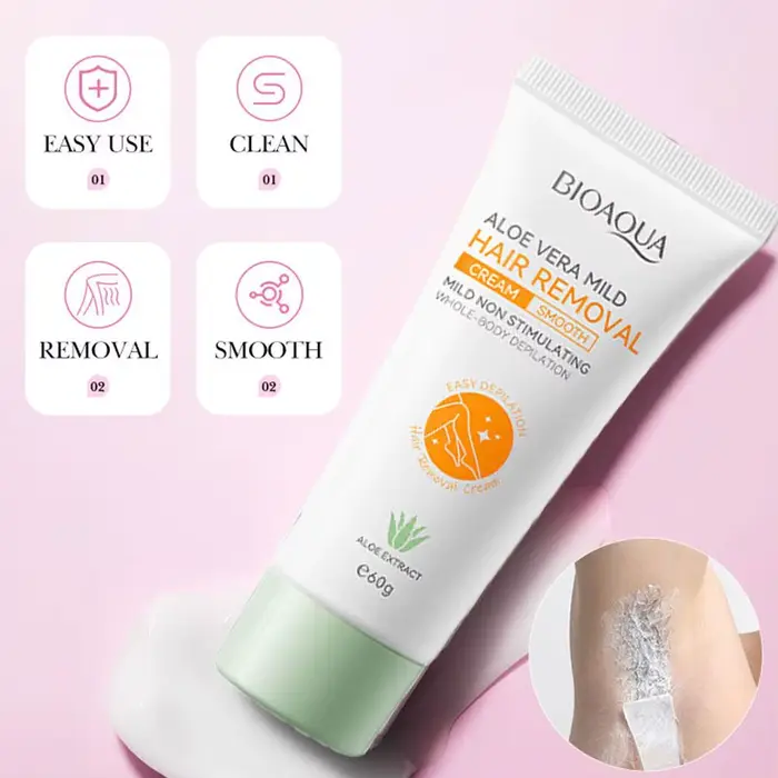 Crème dépilatoire à l'aloe vera