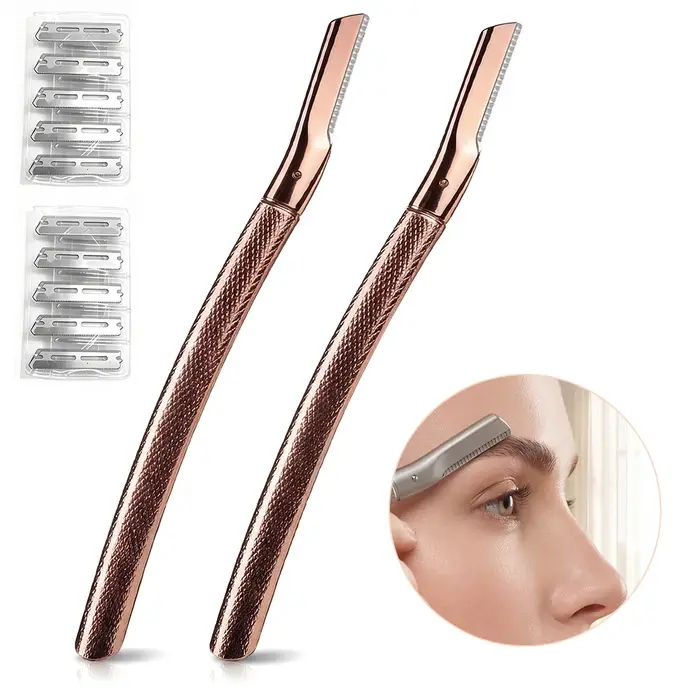 Rasoir à sourcils en alliage de zinc de qualité supérieure