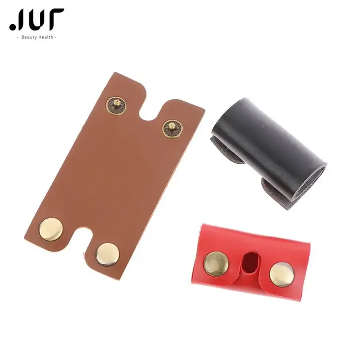 Juste de protection pour tête de rasoir pour hommes, housse de protection pour rasoir de sécurité, housse de protection en cuir, cadeau pour homme, 3 couleurs, 1PC
