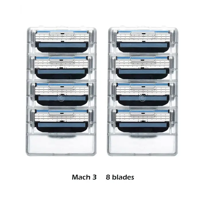 Véritable Gillette Mach 3 Rasage Lames de Rasoir Pour Hommes Marque La Lame À Raser Avec 8