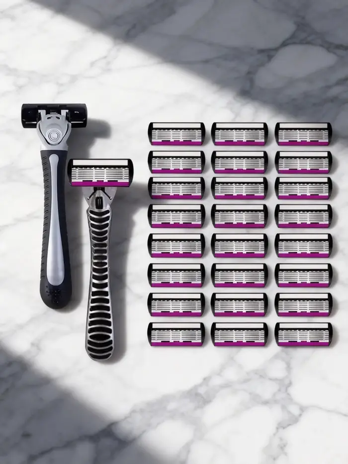 Lames de rasoir de haute qualité pour homme, 6 couches, acier inoxydable allemand, cartouches de rasage compatibles Mach S14Haver