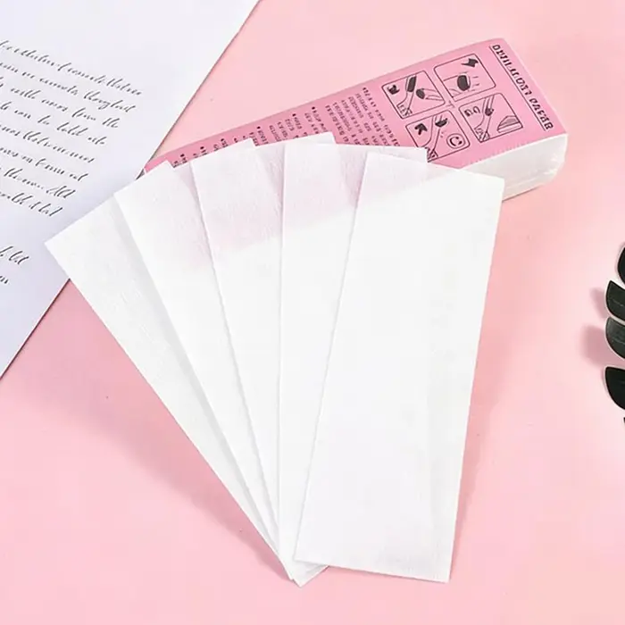 Bandes de cire professionnelles pour l'épilation, 10/50/80/100 pièces, en tissu non tissé, papier ci