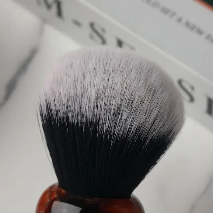 Yaqi – brosse de rasage avec nœud synthétique pour homme, 28mm