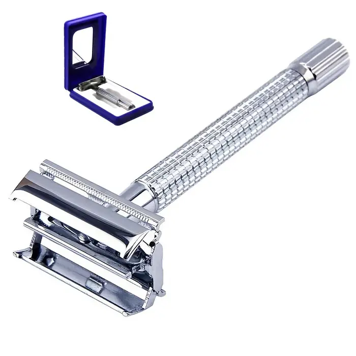 Ensemble de rasoirs à double tranchant pour barbe, rasoir classique traditionnel pour hommes, rasoir