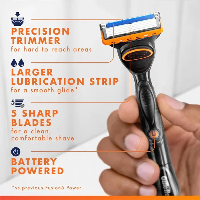 Rasoir Gillette Fusion5 Power pour hommes