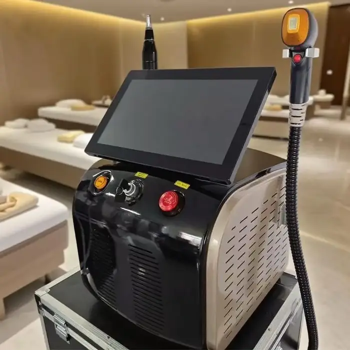 Épilateur professionnel Soprano Titanium 4-en-1, laser diode, Pico LPL, Nd Yag, laser picoseconde, épilation, élimination des tatouages