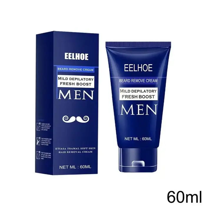 Meilleur professionnel hommes barbe épilation crème permanente épilation de croissance des cheveux i