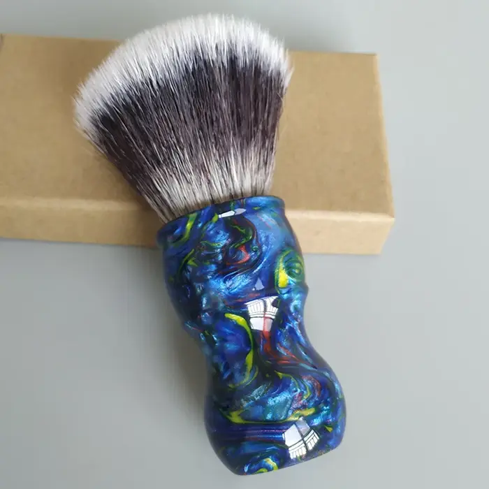 Dscosmetic Blue Galla.com G7-Brosse de rasage à cheveux synthétiques, douce et bonne colonne vertébr