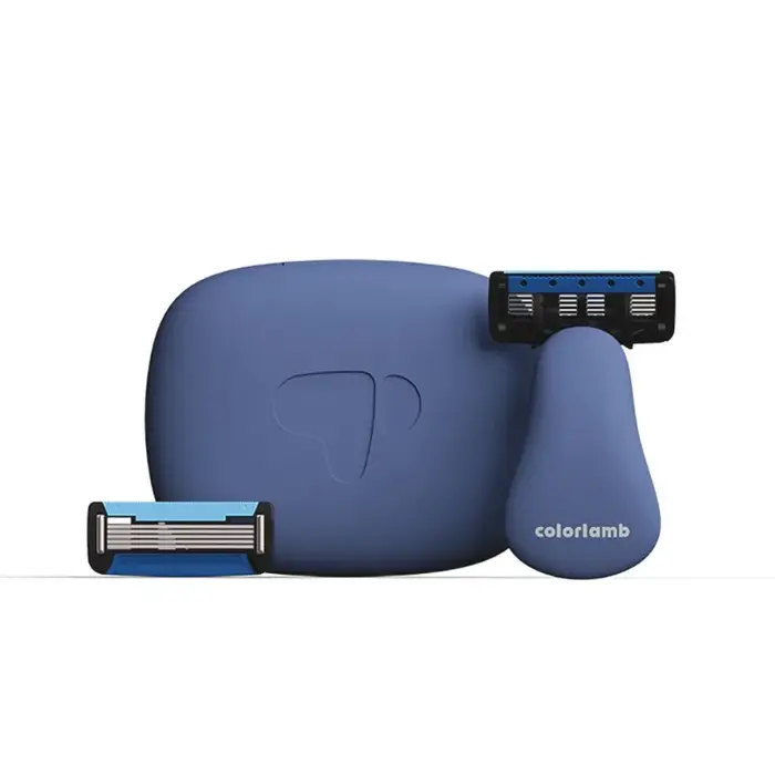 Rasoir de voyage portable pour hommes, mini rasoir à 5 lames, léger et compact pour les voyages d'affaires et les vacances