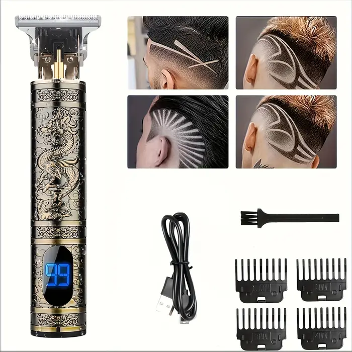 Tondeuse à cheveux électrique avec écran LCD